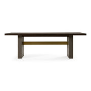 June - Modern Dark Grey & Walnut Dining Table — view 3