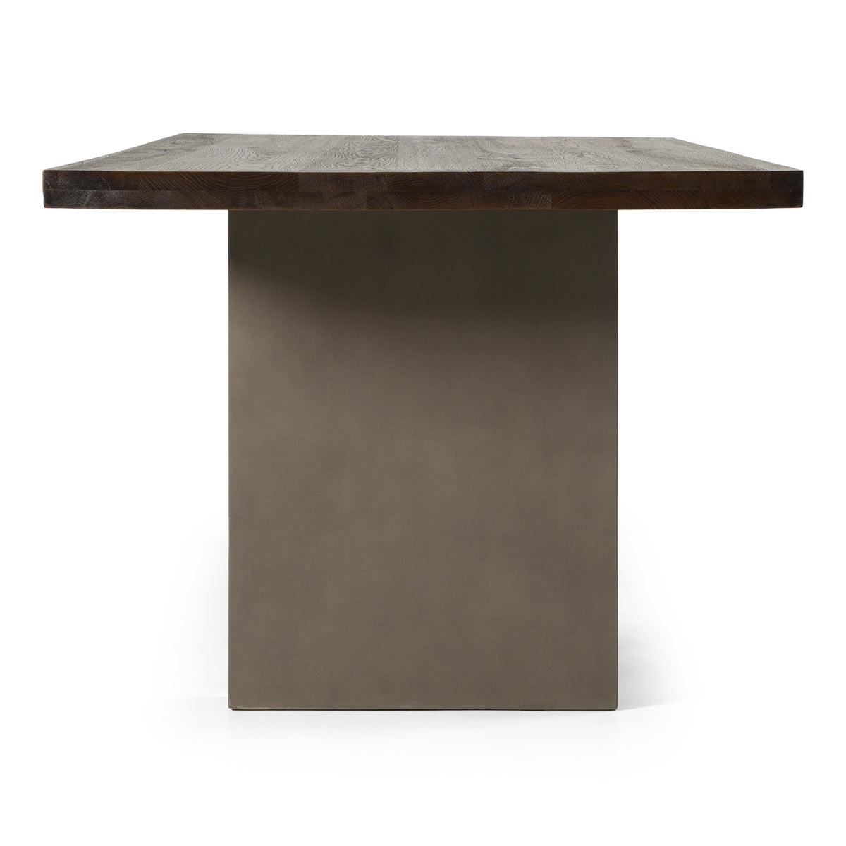 June - Modern Dark Grey & Walnut Dining Table — view 5