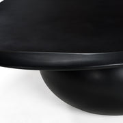 Kalvin - Modern Black Concrete Nesting Coffee Table Set — view 2