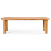 Kamari - Outdoor Teak & Grey Olefin Fabric Dining Table Set — view 2