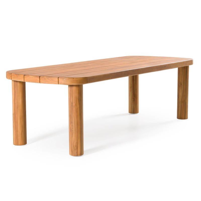 Kamari - Outdoor Natural Teak Dining Table — view 3