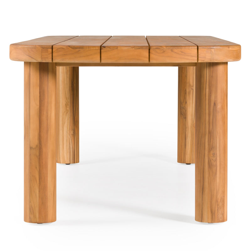 Kamari - Outdoor Natural Teak Dining Table — view 4