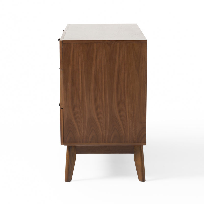 Kamela- Modern Walnut Dresser — view 4
