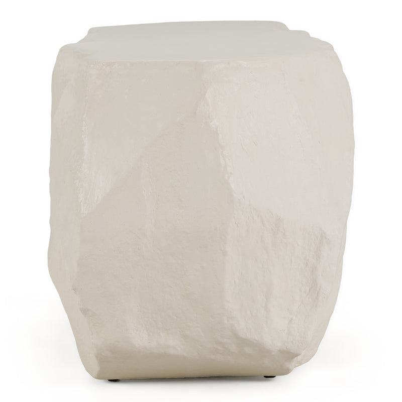 Kamet - Modern Cream Concrete Bench — view 2
