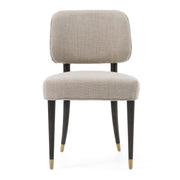 Kathy - Modern Beige Fabric + Oak Dining Chair (Set of 2) — view 2