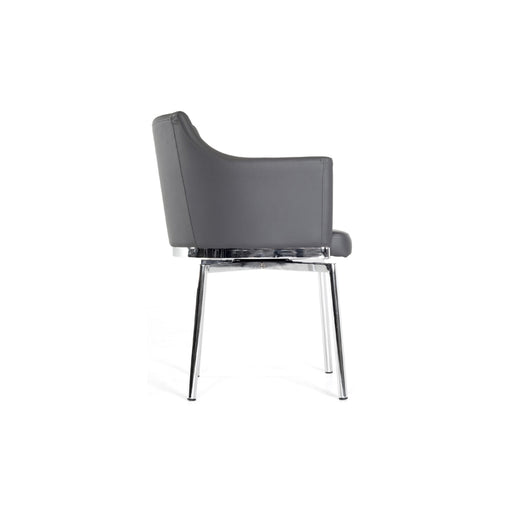 Kaweah Modern Grey Dining Chair — view 2