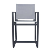 Kayak - Modern Dark Charcoal Outdoor Counter Stool — view 2