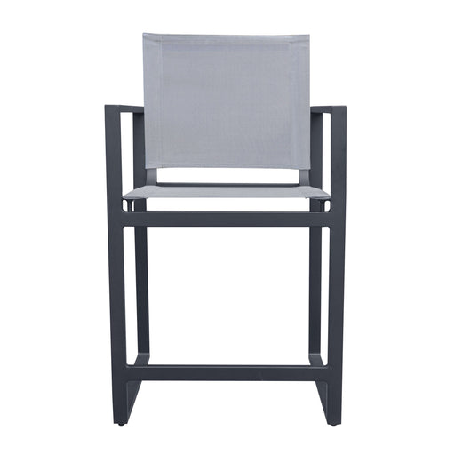 Kayak - Modern Dark Charcoal Outdoor Counter Stool — view 2