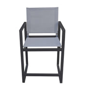 Kayak - Modern Dark Charcoal Outdoor Counter Stool — view 3