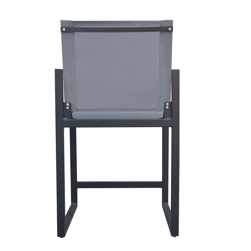 Kayak - Modern Dark Charcoal Outdoor Counter Stool — view 5