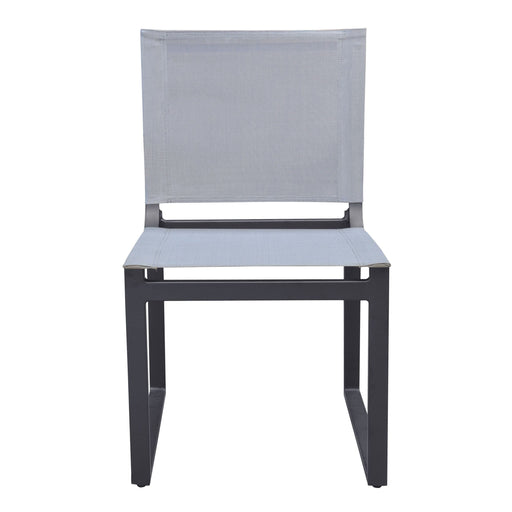 Kayak - Modern Outdoor Dark Charcoal Dining Chair (Set of 2) — view 2
