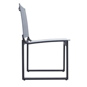 Kayak - Modern Outdoor Dark Charcoal Dining Chair (Set of 2) — view 3
