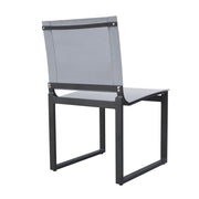 Kayak - Modern Outdoor Dark Charcoal Dining Chair (Set of 2) — view 4