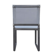 Kayak - Modern Outdoor Dark Charcoal Dining Chair (Set of 2) — view 5