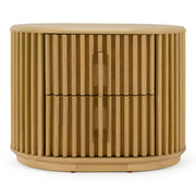 Kayce - Modern Natural Oak Nightstand — view 2