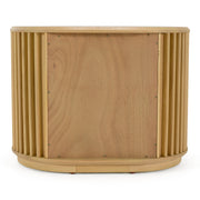 Kayce - Modern Natural Oak Nightstand — view 5