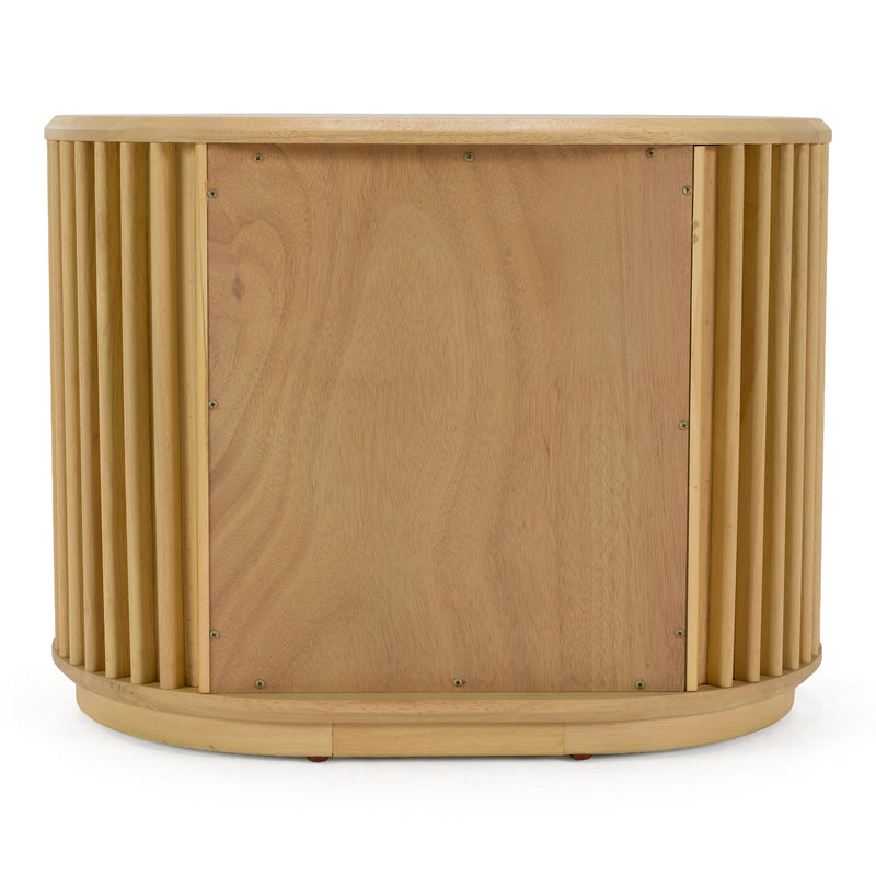 Kayce - Modern Natural Oak Nightstand — view 5