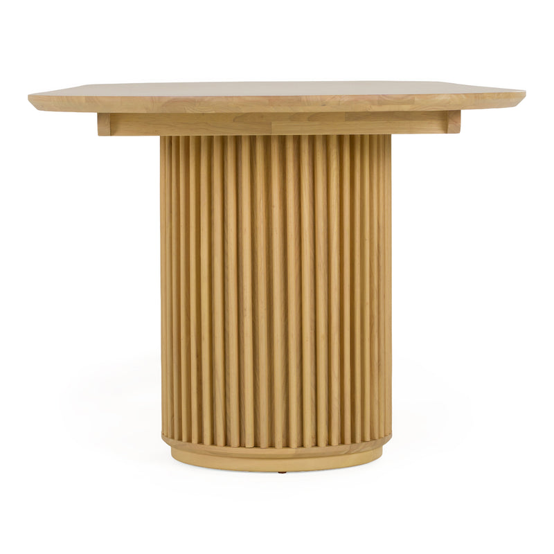 Kayce - Modern Natural Oak Oval Dining Table — view 2