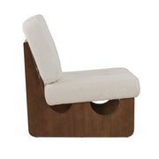Kaylie - Contemporary Off White Accent Chair — view 3