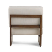 Kaylie - Contemporary Off White Accent Chair — view 4
