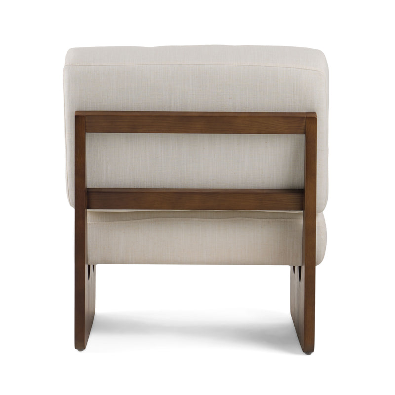 Kaylie - Contemporary Off White Accent Chair — view 4