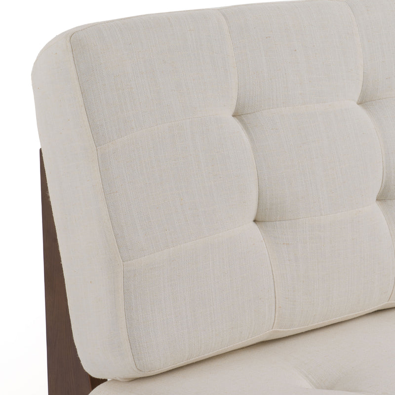 Kaylie - Contemporary Off White Accent Chair — view 5
