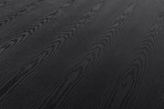 Kenda - Modern Black Ash + Stainless Steel Dining Table — view 4