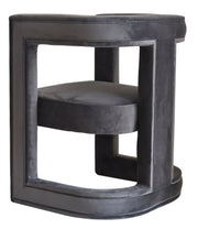 Kendra - Dark Grey Fabric Accent Chair — view 2