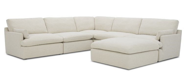 Danica - Modern Beige Sectional Sofa — view 2