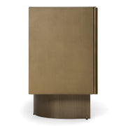 Kiefer - Modern Faux Travertine Ceramic + Bronze Buffet — view 3