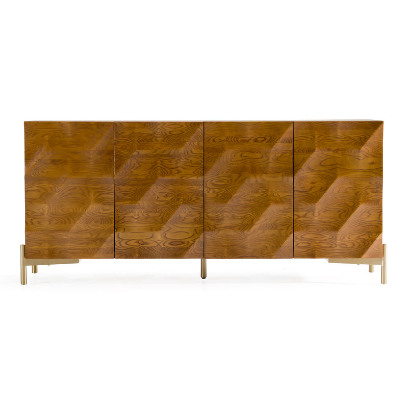 Killeen - Modern Gold + Walnut Buffet — view 2