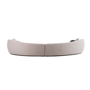 Kilmer Modern Grey Curved Fabric Sectional Sofa — view 5