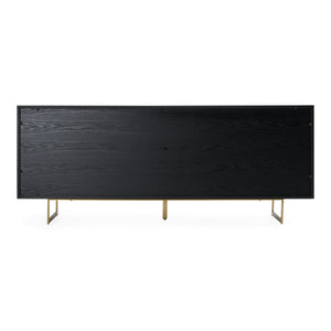 Kilson - Modern Black Oak & Champagne Gold Buffet — view 3