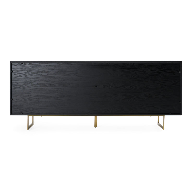 Kilson - Modern Black Oak & Champagne Gold Buffet — view 3