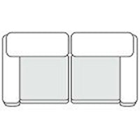 Kinsey - Modern Blue Fabric Modular Sectional Sofa — view 2