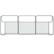 Kinsey - Modern Blue Fabric Modular Sectional Sofa — view 4