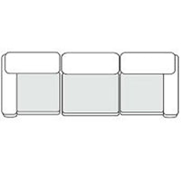 Kinsey - Modern Blue Fabric Modular Sectional Sofa — view 4