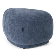 Kinsey - Modern Blue Small River Rock Ottoman — view 2
