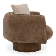 Kiran - Modern Brown + Beige Swivel Accent Chair — view 4