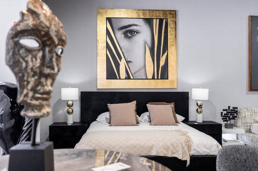 Kubia - Modern Gold 71" x 71" Painting — view 2
