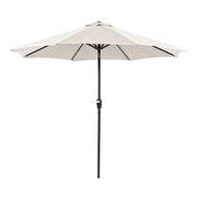 Soli 9' Outdoor Umbrella w/ Auto Tilt + 21" Round Base - R&R Furniture Gallery (Fountain Valley, CA)