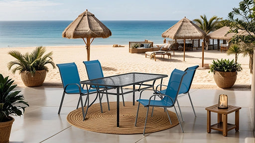 Pierro 5 Pc. Outdoor Dining Set - R&R Furniture Gallery (Fountain Valley, CA)