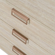 Lago - Modern Faux Travertine Dresser — view 2