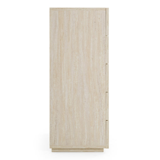 Lago - Modern Faux Travertine Chest