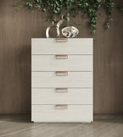 Lago - Modern Faux Travertine Chest — view 4