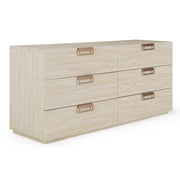 Breslow + Lago - Modern Dark Taupe Fabric + Faux Travertine 4-Piece Bedroom Set — view 5