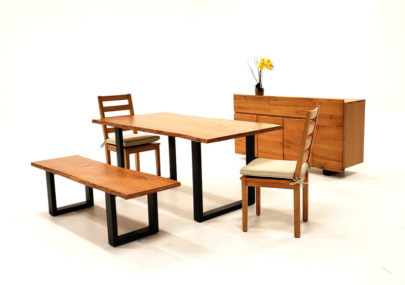 Lance Modern Ash Wood Dining Chair w/ Cushion (Set of 2) — view 2