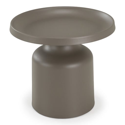 Lanuza - Outdoor Taupe End Table — view 2
