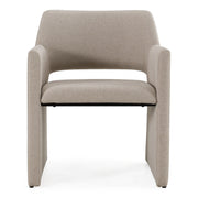 Lasara - Modern Beige Fabric Dining Chair