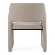 Lasara - Modern Beige Fabric Dining Chair — view 4